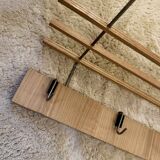 Vintage Scandinavian teak coat rack