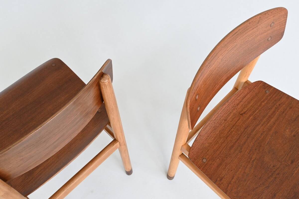 Set of four Danish dining chairs Kvetny and Sonners Denmark 1960