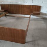 Lit scandinave en teck vintage
