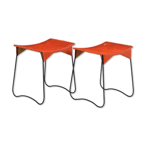 Paire de tabourets en