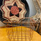 Metal storage basket