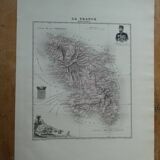 Old map of Martinique - 1895