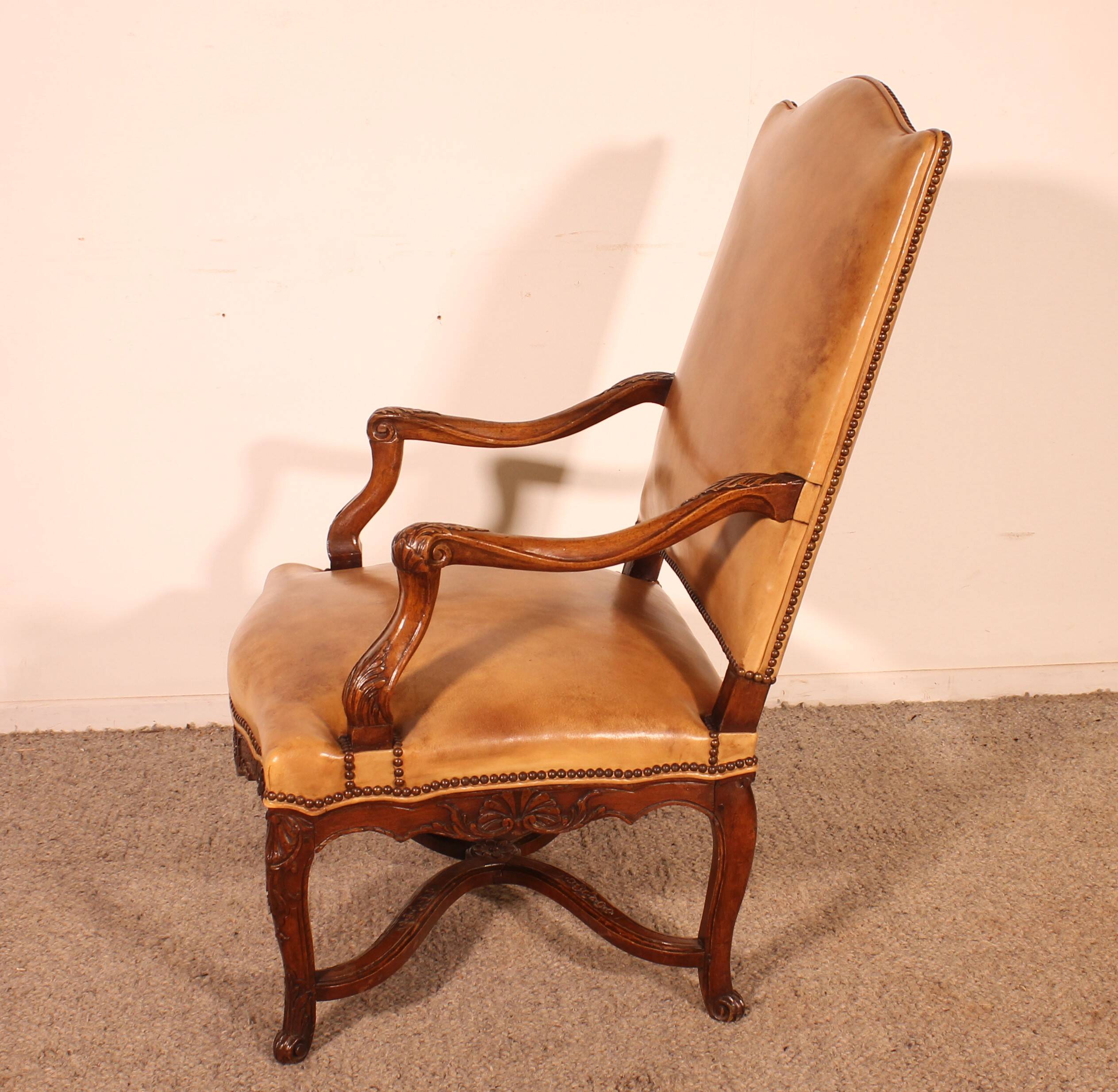 Regency Period Walnut Armchair - 18th Century