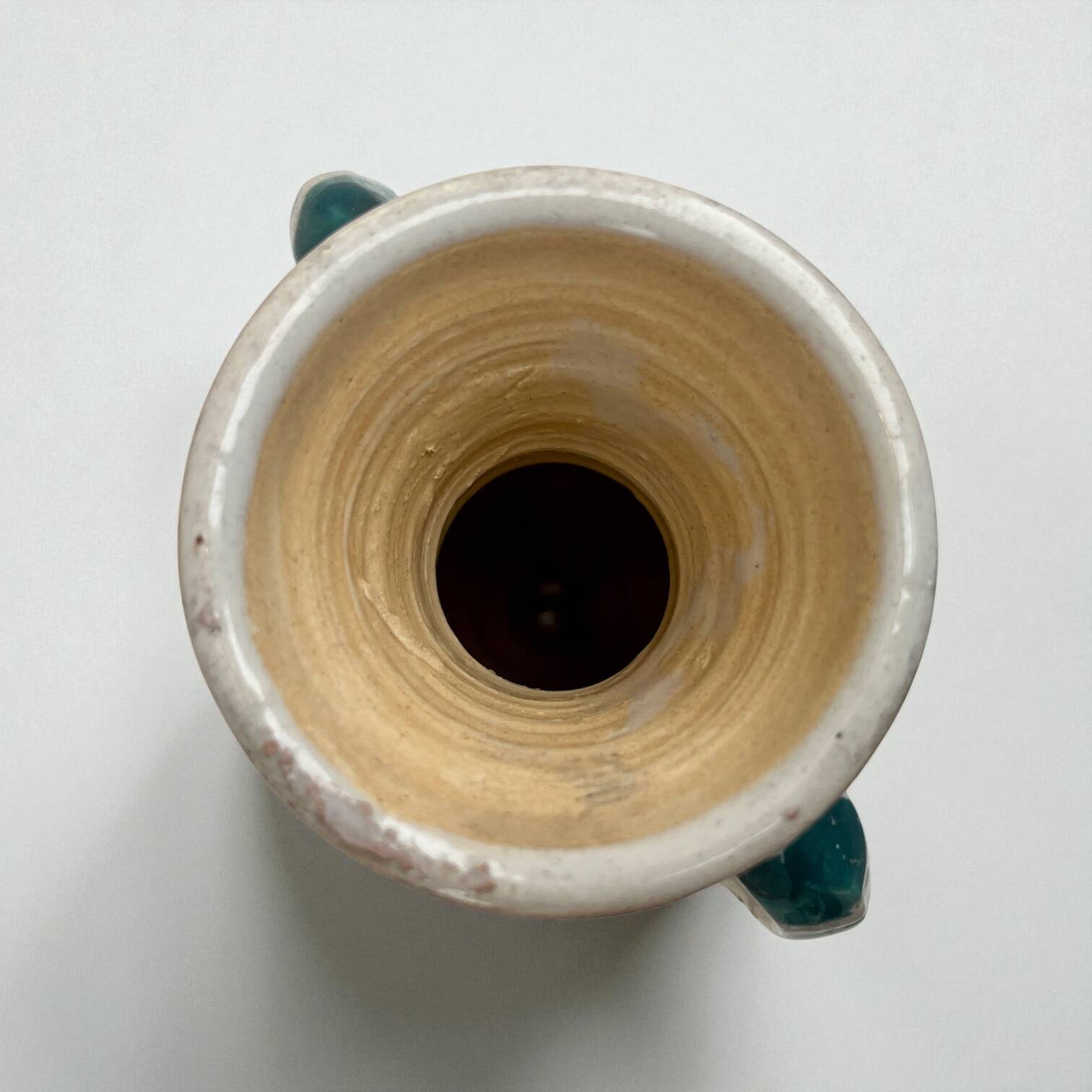 Vintage hand-painted Mediterranean ceramic vase - Berber vase