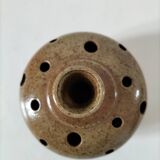 Flower vase in stoneware, signed