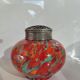 Old multi-colored glass flower vase