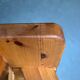Mid-century modern Apila stool in pine attributed to Rauni Peippo, Finland, 1960s.