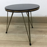 Tabouret rond vintage pied Eiffel