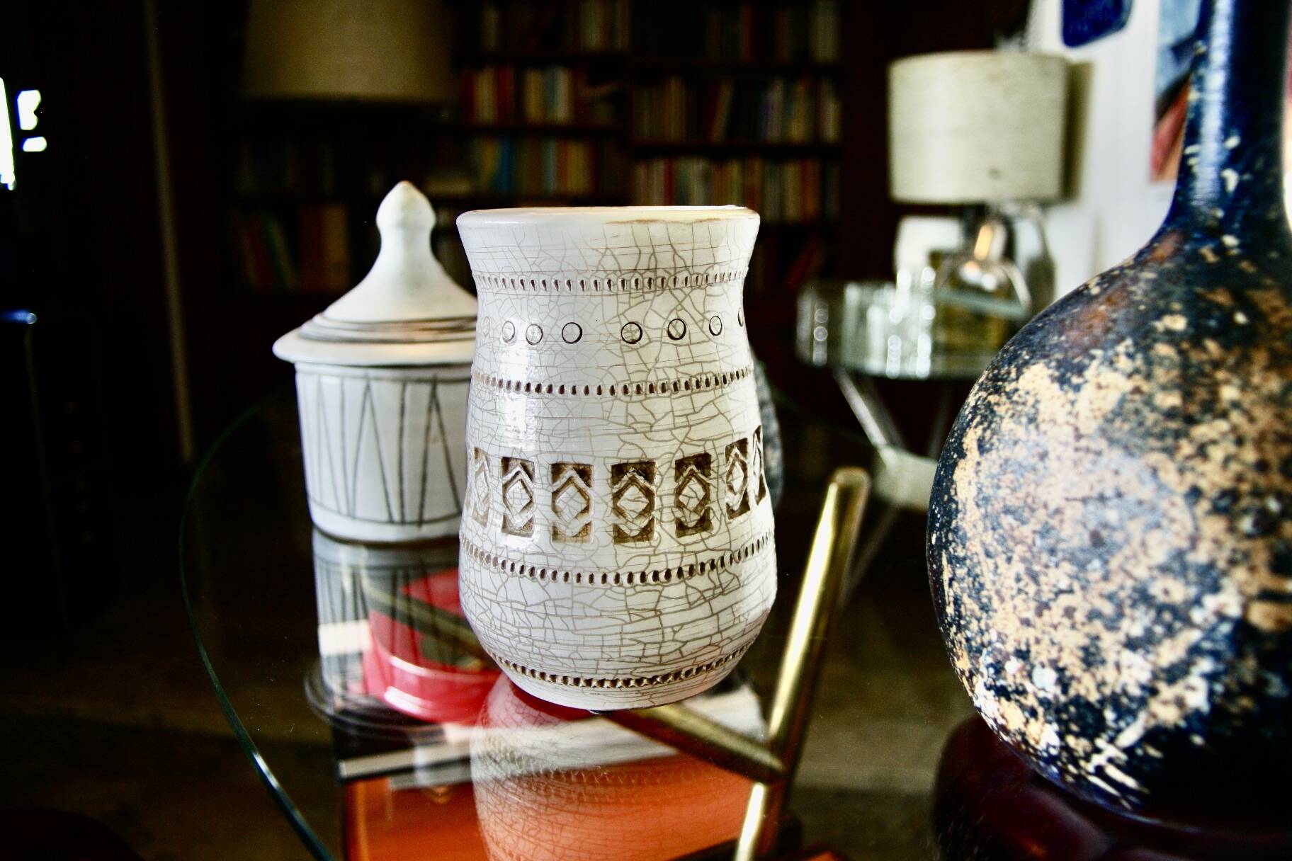 Vintage ceramic vase attributed to jean besnard