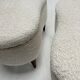 Mid-Century Modern Italian Stools in Wood and Bouclé Fabric, 1950s, Set of 2