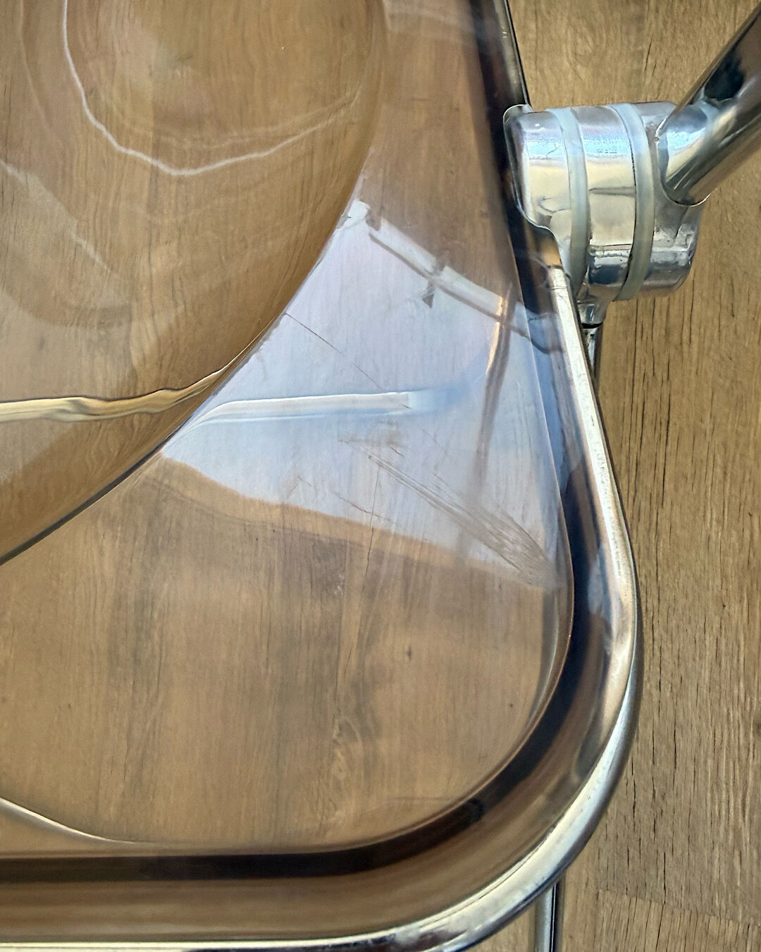 4 Plia chairs, Giancarlo Piretti