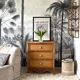 Commode vintage en rotin