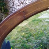 Beveled oval mirror 83x52cm