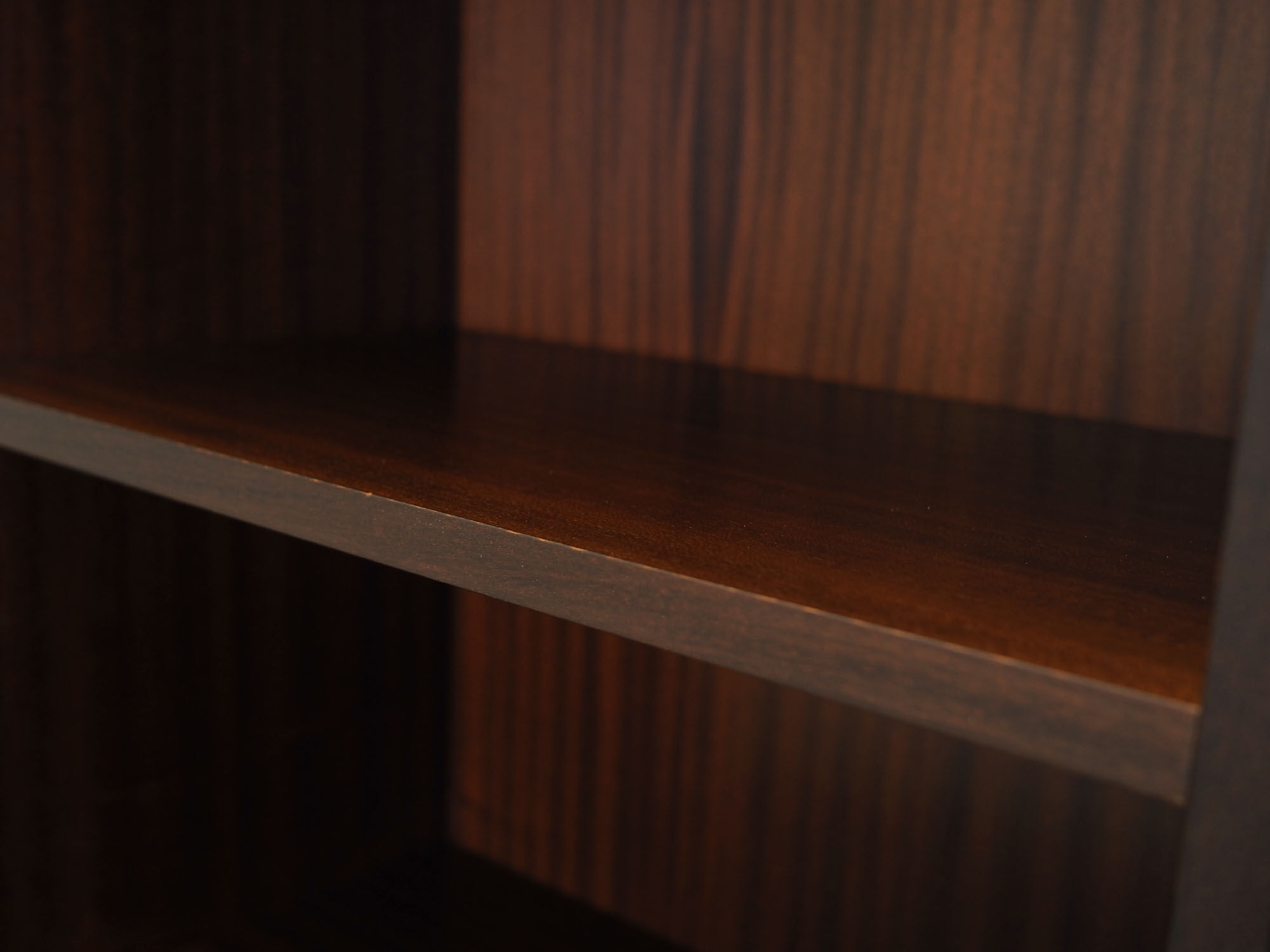 Mahogany bookcase, Danish design, 70's, production: Denmark