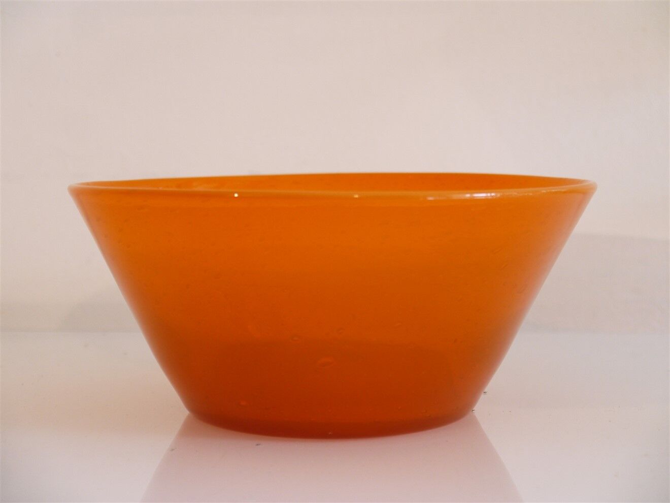 Empty pocket in blown glass by Erik Hoglund 1960