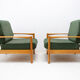 A pair of mid century Scandinavian style armchairs, 1970´s