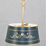 Louis XVI style gilded bronze bouilotte lamp