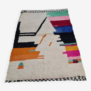 Tapis berbère en laine fait main 150 X 100 CM