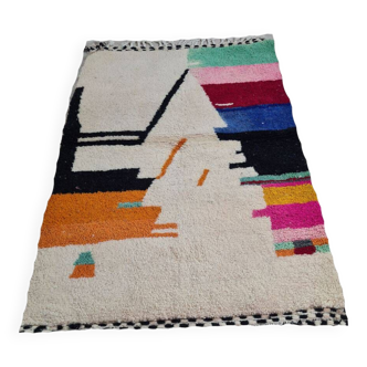 Handmade wool Berber rug 150 X 100 CM