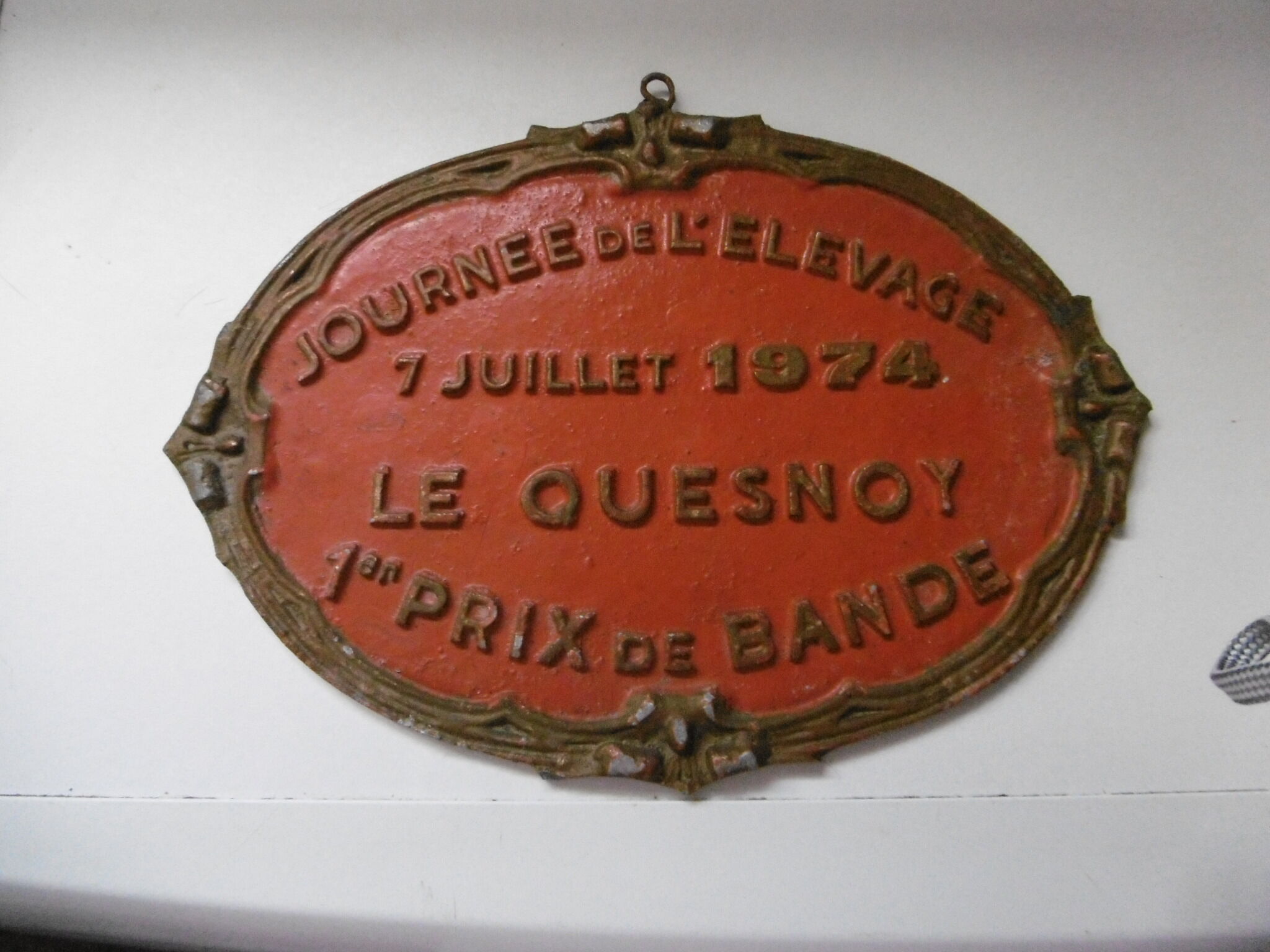 Agricultural competition plate