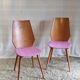 Duo of wooden chairs by Baumann - 60s/70s