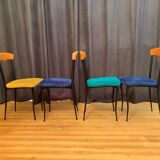 A set of four chairs, Alcantara, Italy, 1980s