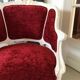 Old fully restored shepherdess armchair