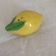 Lemon-shaped slip salt shaker