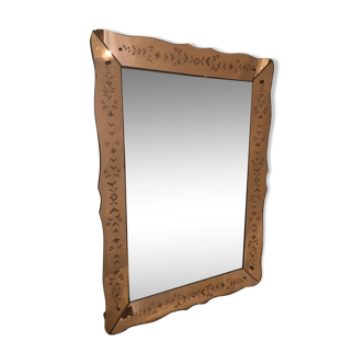 Miroir vénitien bicolore 1950 69x96cm