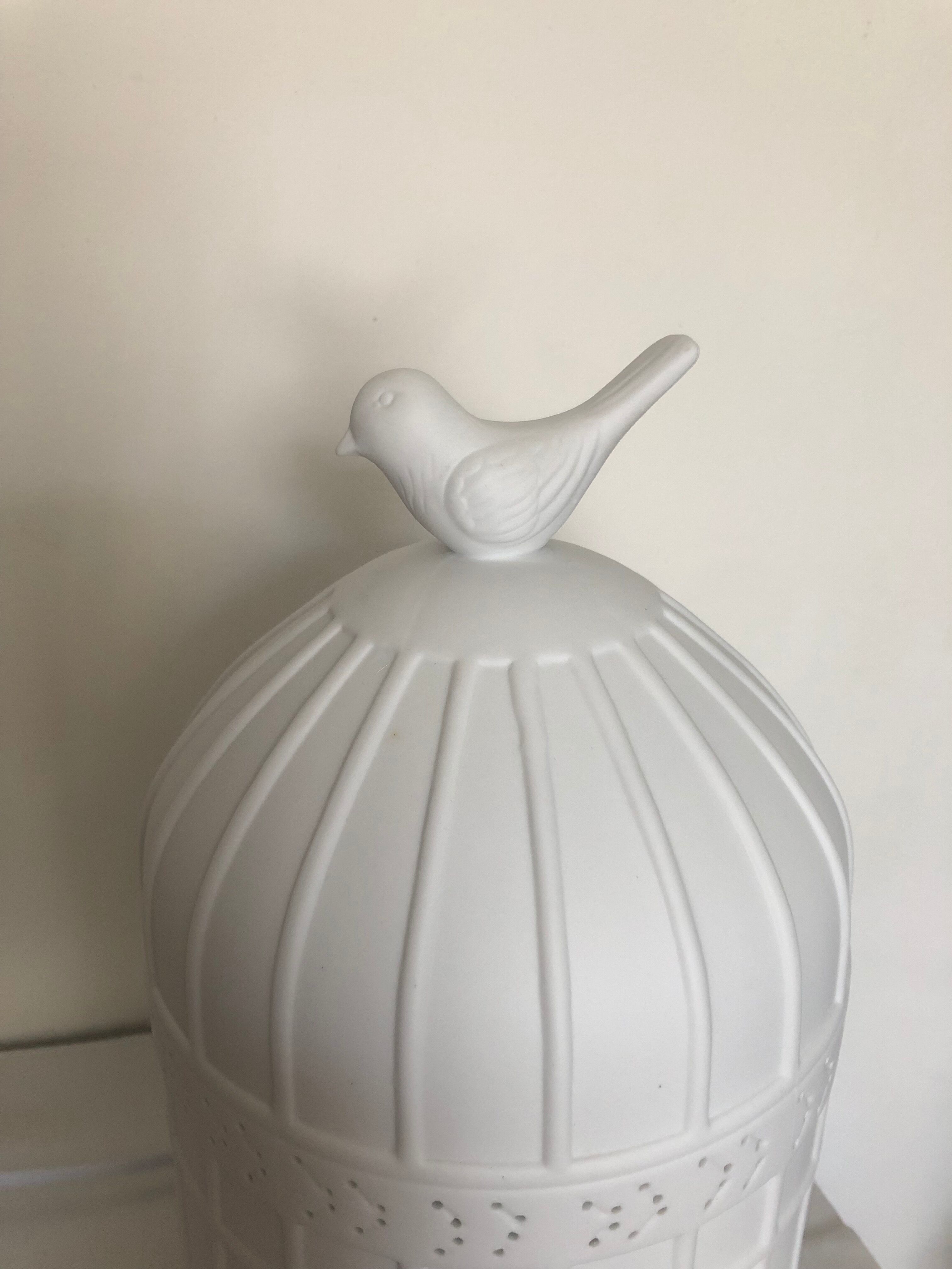 Cookie bird cage table lamp