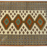 Torkaman Authentic Persian Carpet 190x134cm