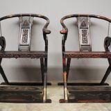 Folding Thrones, 1920s, Set of 2