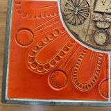 Coffee table end of sofa Roger Capron and Jean Derval ceramic 70s sun model