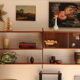 Modular wall shelf in teak – 1960s
