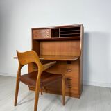 1960s Vintage Danish Teak Secretary by Børge Mogensen - Søborg Møbelfabrik