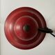 Vintage desk lamp from the 50s/60s in red & brass.