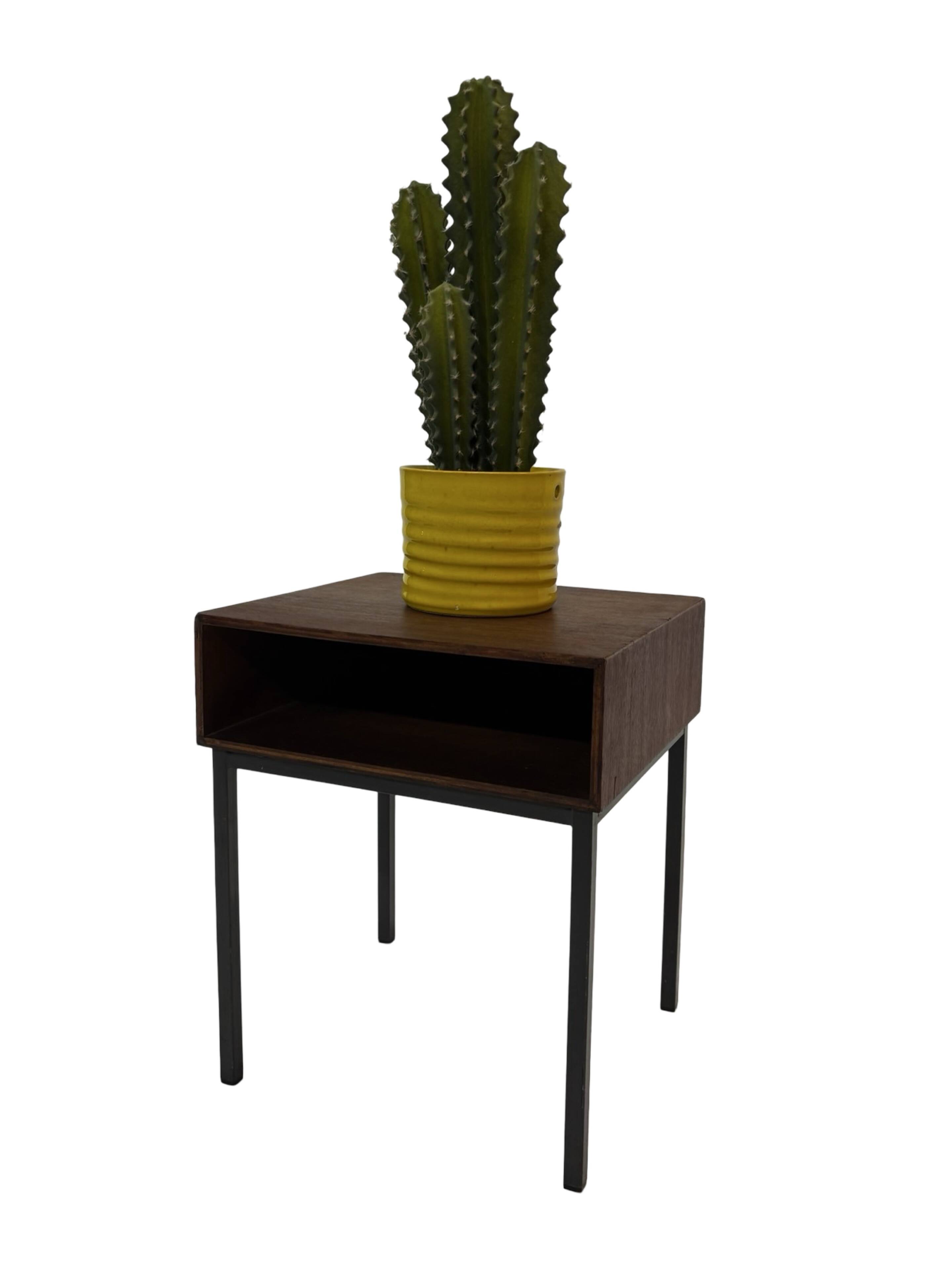 Vintage Pastoe bedside table side table 1960s teak veneer