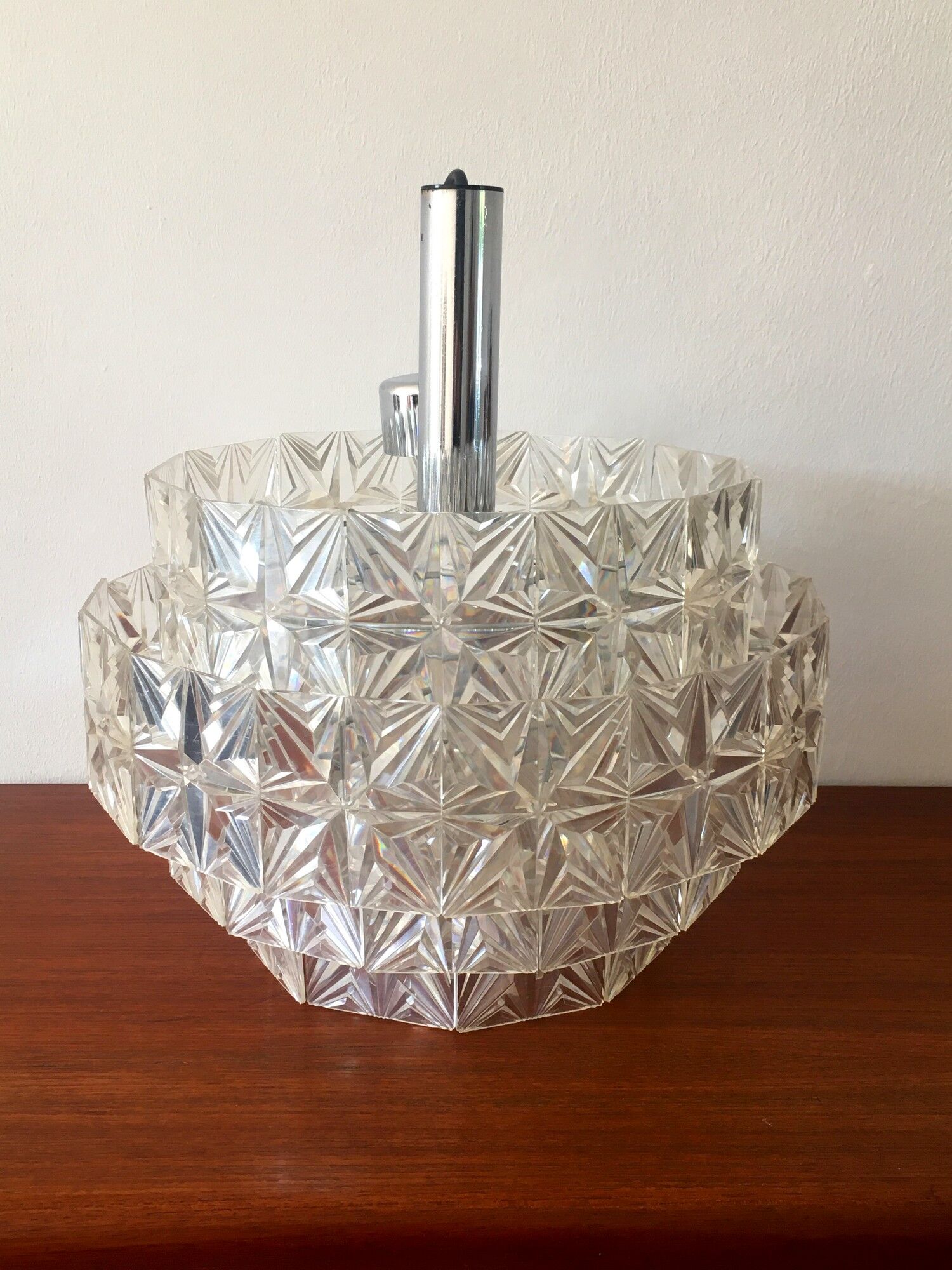 Vintage suspension lamp 60s