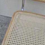 Breuer style armchair in original vintage canework