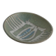 Midcentury-Modern Handmade Stoneware Bowl with Abstract Motif, 1960s