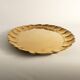 Hollywood Regency Large Oval Brass Tray by Firma Lars Holmström, Sweden 1940's