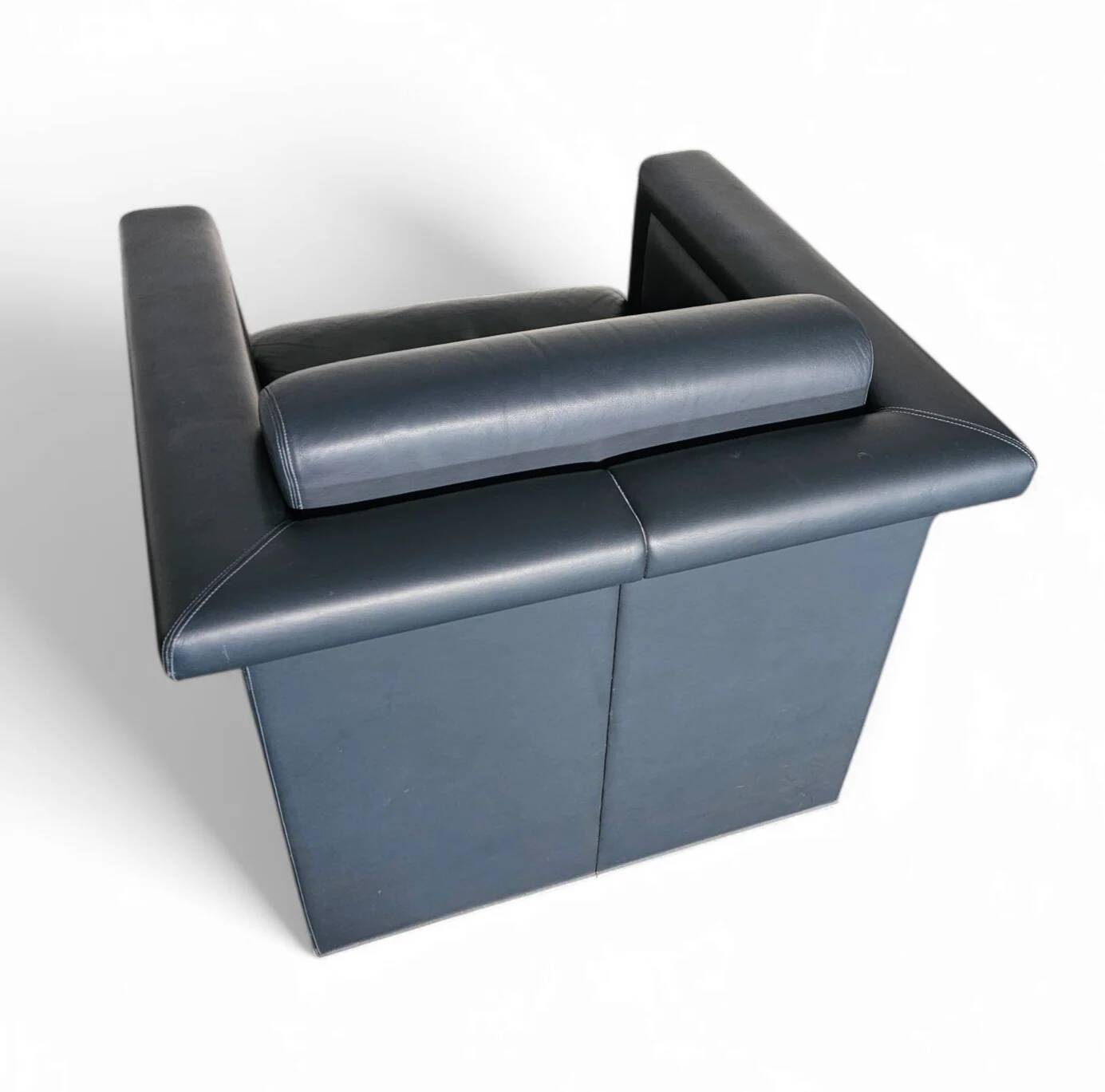 Pair / Trix and Robert Haussmann / Leather Chairs by Knoll