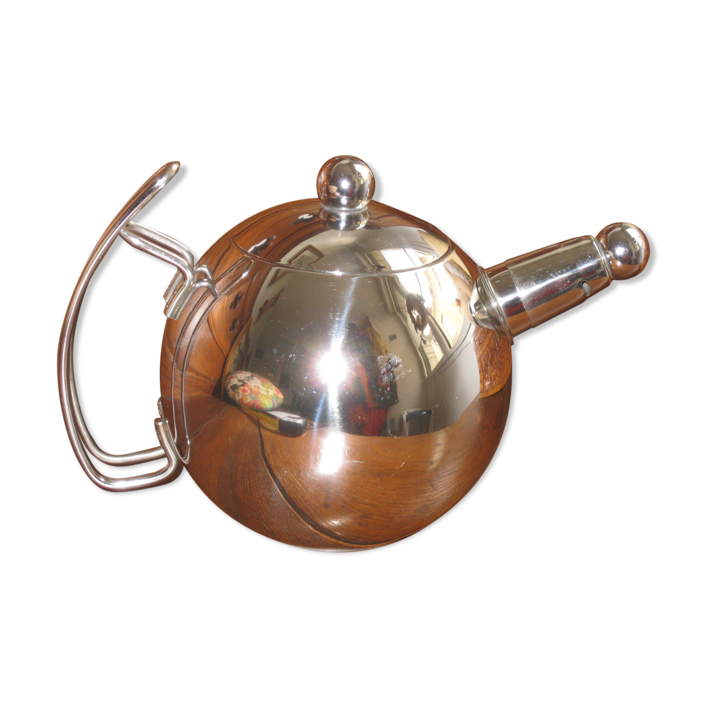 Chrome metal kettle