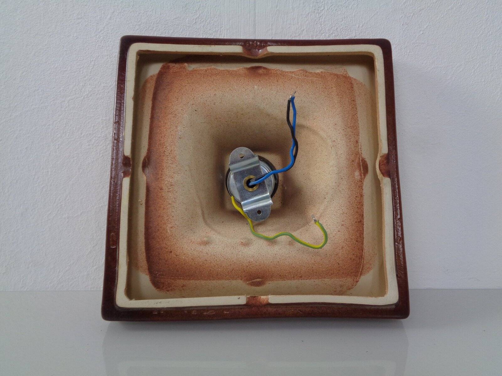 Pop Art Ceramic Wall Lamp, Germany, 1970s