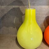 Suspensions x 2 - vintage in opaline - 70s