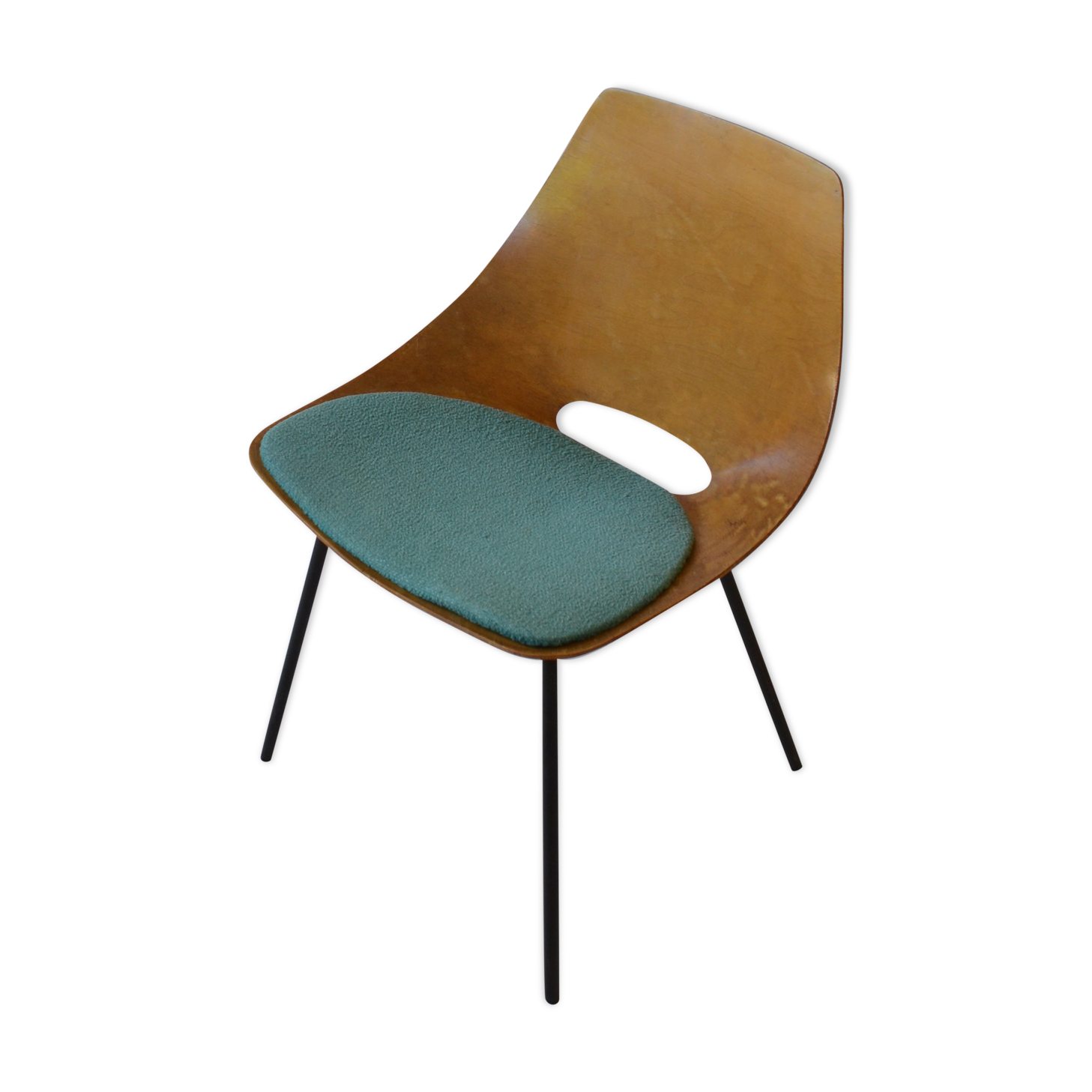 Chaise "Tonneau" par Pierre Guariche pour Steiner, 1954