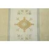 1970s Vintage Turkish Oushak Handmade Wool Cotton Yellow Area Rug 195x306