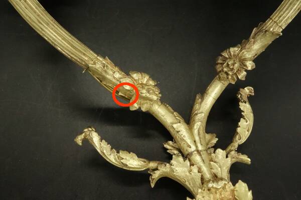 Large pair of Louis XVI style sconces from the 19th century - gilded bronze