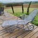 Grey chaise longue
