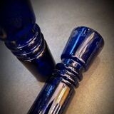 Pair of cobalt blue vases